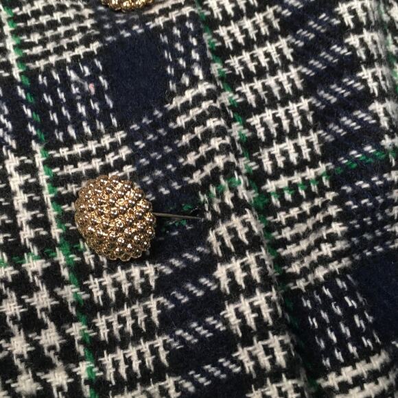 Madison Young Dress Glen Check Plaid Print Midi Jumper Women's M Dark Academia - Picture 10 of 11